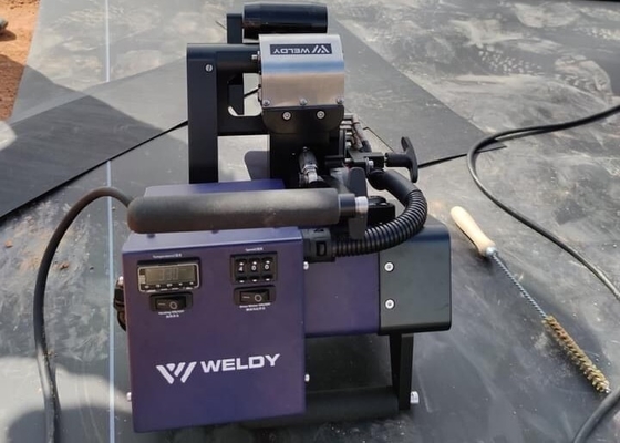 1750W 0.5 -3.0MM ile Weldy WGW300 Geomembran Kaynak Dikiş Kapama Makinesi