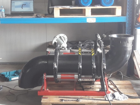 0-6.3mpa Hidrolik Alın Füzyon Kaynak Makinesi Kırmızı / Özelleştirilmiş