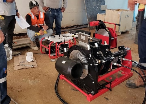 4 inç Hidrolik Alın Füzyon Kaynak Makinesi Hdpe Boru Birleştirme