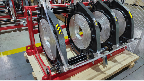 Hdpe Boru için 0.75KW 90mm Hidrolik Alın Füzyon Kaynak Makinesi