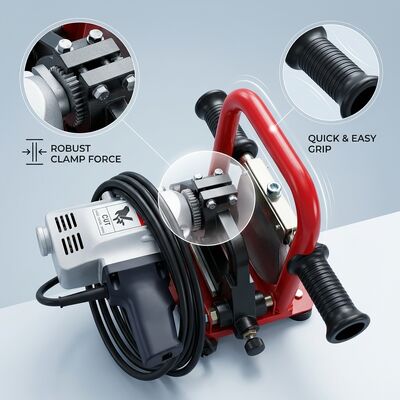 Mini 75mm PVDF Manuel Alın Kaynak Makinesi Hafif 12KG