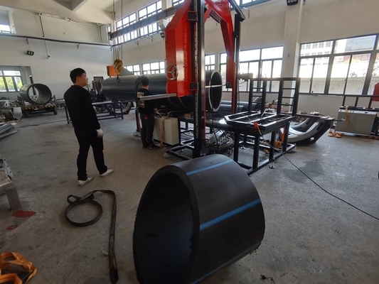 SJC315 PE Boru Şerit Testere 90MM-315MM Çok Açılı Ayarlanabilir Hat Hızı